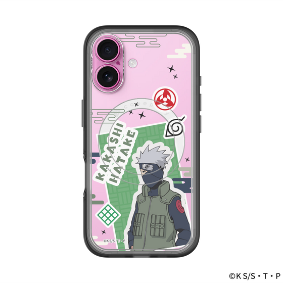 スリムプロテクションプレミアムケース with MagSafe［ NARUTO -ナルト- 疾風伝 - ステッカー - はたけカカシ ］