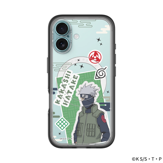 スリムプロテクションプレミアムケース with MagSafe［ NARUTO -ナルト- 疾風伝 - ステッカー - はたけカカシ ］