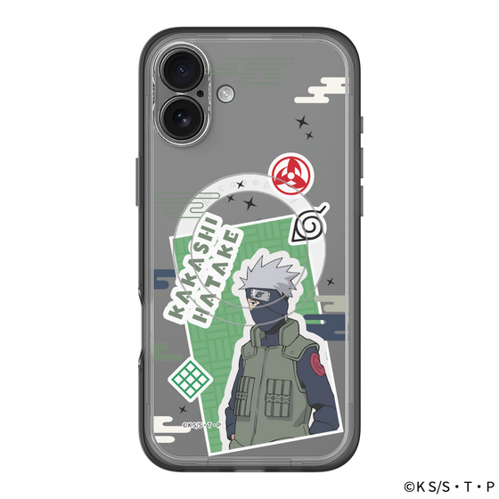 スリムプロテクションプレミアムケース with MagSafe［ NARUTO -ナルト- 疾風伝 - ステッカー - はたけカカシ ］