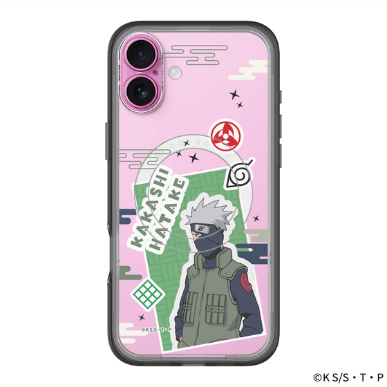 スリムプロテクションプレミアムケース with MagSafe［ NARUTO -ナルト- 疾風伝 - ステッカー - はたけカカシ ］