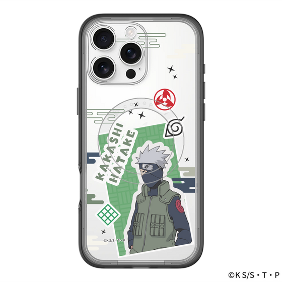 スリムプロテクションプレミアムケース with MagSafe［ NARUTO-ナルト- 疾風伝 - ステッカー - はたけカカシ ］