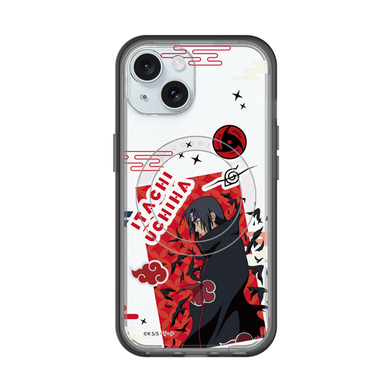 スリムプロテクションプレミアムケース with MagSafe［ NARUTO -ナルト- 疾風伝 - ステッカー - うちはイタチ ］