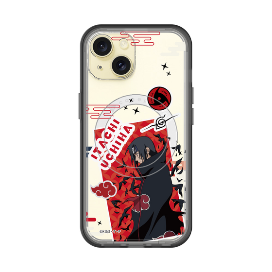 スリムプロテクションプレミアムケース with MagSafe［ NARUTO -ナルト- 疾風伝 - ステッカー - うちはイタチ ］