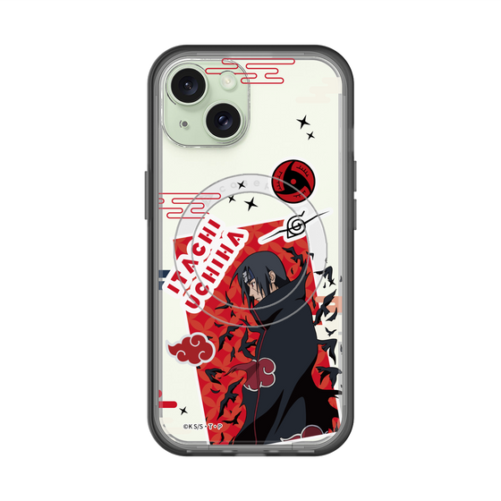 スリムプロテクションプレミアムケース with MagSafe［ NARUTO -ナルト- 疾風伝 - ステッカー - うちはイタチ ］