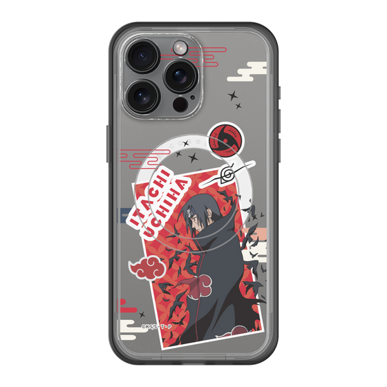 スリムプロテクションプレミアムケース with MagSafe［ NARUTO -ナルト- 疾風伝 - ステッカー - うちはイタチ ］