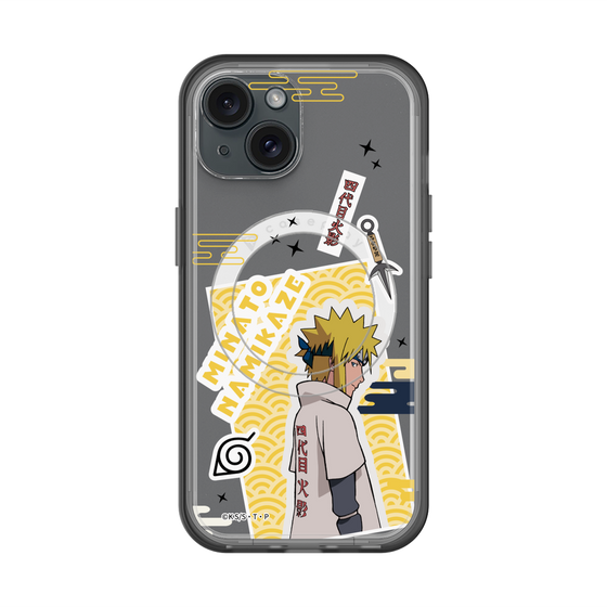 スリムプロテクションプレミアムケース with MagSafe［ NARUTO -ナルト- 疾風伝 - ステッカー - 波風ミナト ］