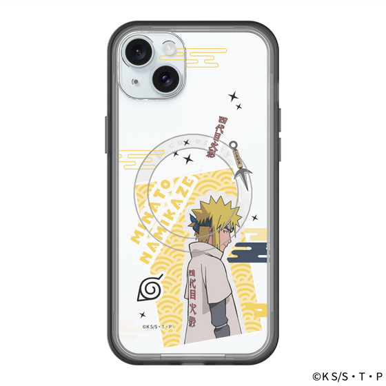 スリムプロテクションプレミアムケース with MagSafe［ NARUTO-ナルト- 疾風伝 - ステッカー - 波風ミナト ］