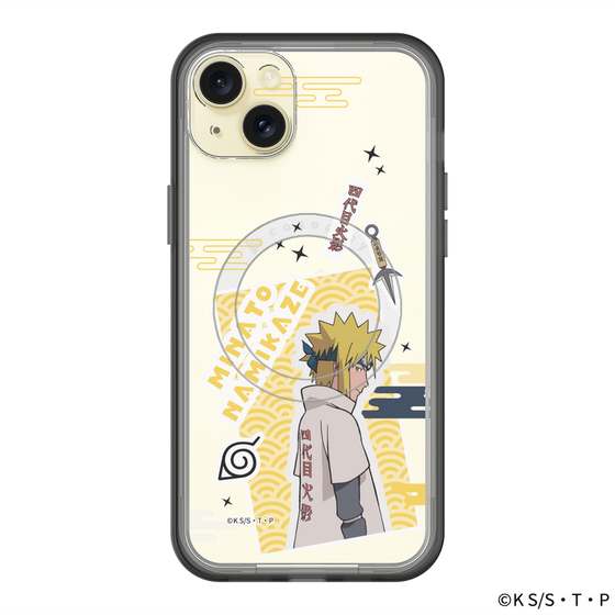 スリムプロテクションプレミアムケース with MagSafe［ NARUTO -ナルト- 疾風伝 - ステッカー - 波風ミナト ］