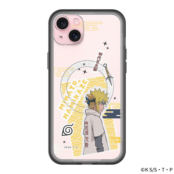 スリムプロテクションプレミアムケース with MagSafe［ NARUTO -ナルト- 疾風伝 - ステッカー - 波風ミナト ］
