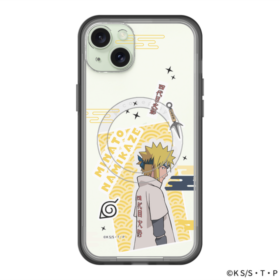スリムプロテクションプレミアムケース with MagSafe［ NARUTO -ナルト- 疾風伝 - ステッカー - 波風ミナト ］