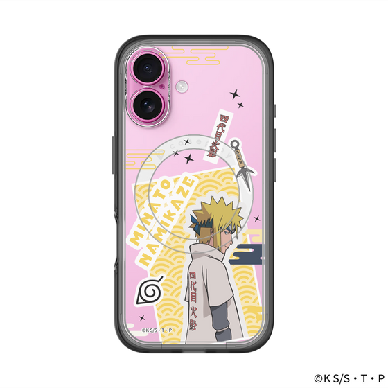 スリムプロテクションプレミアムケース with MagSafe［ NARUTO -ナルト- 疾風伝 - ステッカー - 波風ミナト ］