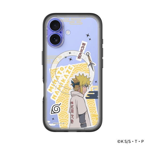 スリムプロテクションプレミアムケース with MagSafe［ NARUTO -ナルト- 疾風伝 - ステッカー - 波風ミナト ］