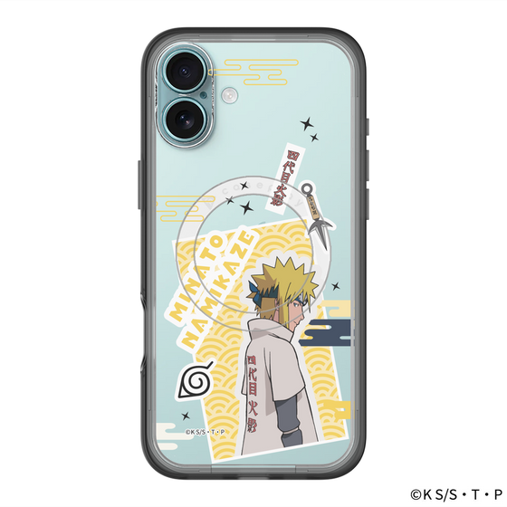 スリムプロテクションプレミアムケース with MagSafe［ NARUTO -ナルト- 疾風伝 - ステッカー - 波風ミナト ］