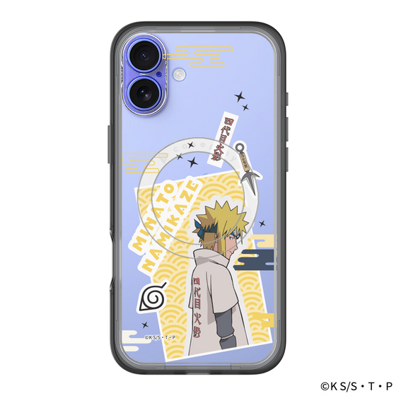 スリムプロテクションプレミアムケース with MagSafe［ NARUTO -ナルト- 疾風伝 - ステッカー - 波風ミナト ］