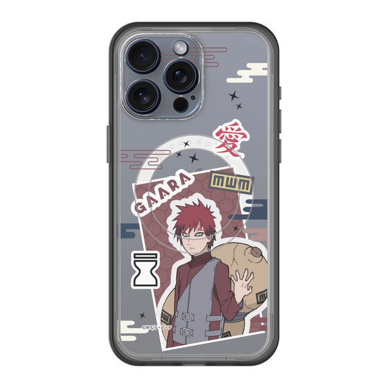 スリムプロテクションプレミアムケース with MagSafe［ NARUTO -ナルト- 疾風伝 - ステッカー - 我愛羅 ］