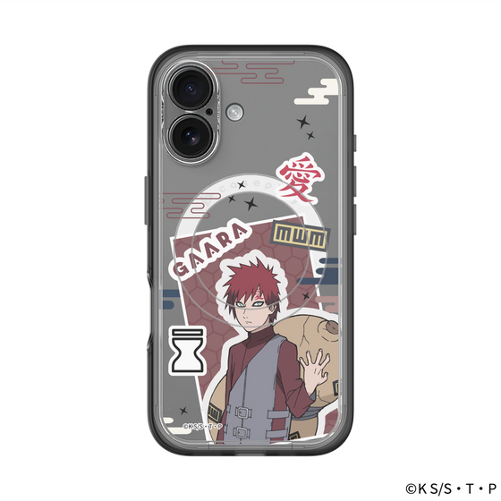 スリムプロテクションプレミアムケース with MagSafe［ NARUTO -ナルト- 疾風伝 - ステッカー - 我愛羅 ］