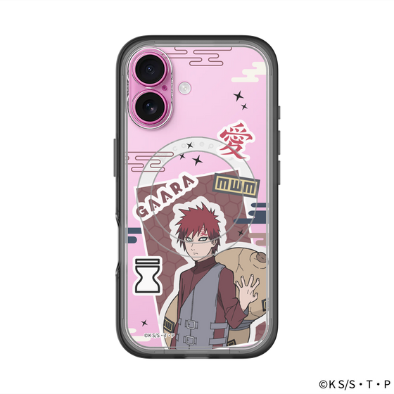 スリムプロテクションプレミアムケース with MagSafe［ NARUTO -ナルト- 疾風伝 - ステッカー - 我愛羅 ］