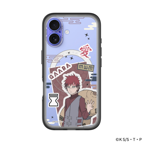 スリムプロテクションプレミアムケース with MagSafe［ NARUTO -ナルト- 疾風伝 - ステッカー - 我愛羅 ］