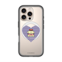 スリムプロテクションプレミアムケース with MagSafe［ ELLE×ポムポムプリン - ハート - ブルー ］