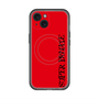 スリムプロテクションプレミアムケース with MagSafe［ SUPER PRIVATE - ロゴ - Red&Black ］