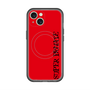 スリムプロテクションプレミアムケース with MagSafe［ SUPER PRIVATE - ロゴ - Red&Black ］