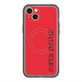 スリムプロテクションプレミアムケース with MagSafe［ SUPER PRIVATE - ロゴ - Red&Black ］