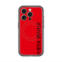スリムプロテクションプレミアムケース with MagSafe［ SUPER PRIVATE - ロゴ - Red&Black ］