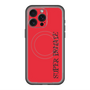 スリムプロテクションプレミアムケース with MagSafe［ SUPER PRIVATE - ロゴ - Red&Black ］