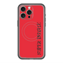 スリムプロテクションプレミアムケース with MagSafe［ SUPER PRIVATE - ロゴ - Red&Black ］