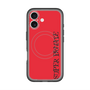 スリムプロテクションプレミアムケース with MagSafe［ SUPER PRIVATE - ロゴ - Red&Black ］