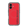 スリムプロテクションプレミアムケース with MagSafe［ SUPER PRIVATE - ロゴ - Red&Black ］