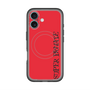 スリムプロテクションプレミアムケース with MagSafe［ SUPER PRIVATE - ロゴ - Red&Black ］