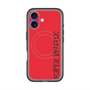 スリムプロテクションプレミアムケース with MagSafe［ SUPER PRIVATE - ロゴ - Red&Black ］