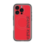 スリムプロテクションプレミアムケース with MagSafe［ SUPER PRIVATE - ロゴ - Red&Black ］