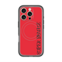 スリムプロテクションプレミアムケース with MagSafe［ SUPER PRIVATE - ロゴ - Red&Black ］