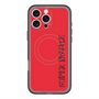 スリムプロテクションプレミアムケース with MagSafe［ SUPER PRIVATE - ロゴ - Red&Black ］
