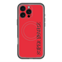 スリムプロテクションプレミアムケース with MagSafe［ SUPER PRIVATE - ロゴ - Red&Black ］
