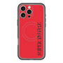 スリムプロテクションプレミアムケース with MagSafe［ SUPER PRIVATE - ロゴ - Red&Black ］