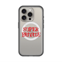 スリムプロテクションプレミアムケース with MagSafe［ SUPER PRIVATE - ロゴ - Metal ］
