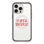 スリムプロテクションプレミアムケース with MagSafe［ SUPER PRIVATE - ロゴ - Metal ］