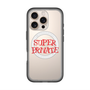 スリムプロテクションプレミアムケース with MagSafe［ SUPER PRIVATE - ロゴ - Metal ］