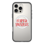 スリムプロテクションプレミアムケース with MagSafe［ SUPER PRIVATE - ロゴ - Metal ］