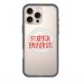 スリムプロテクションプレミアムケース with MagSafe［ SUPER PRIVATE - ロゴ - Metal ］