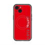 スリムプロテクションプレミアムケース with MagSafe［ SUPER PRIVATE - ロゴ - Red ］