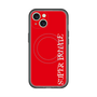 スリムプロテクションプレミアムケース with MagSafe［ SUPER PRIVATE - ロゴ - Red ］