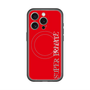 スリムプロテクションプレミアムケース with MagSafe［ SUPER PRIVATE - ロゴ - Red ］