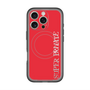 スリムプロテクションプレミアムケース with MagSafe［ SUPER PRIVATE - ロゴ - Red ］