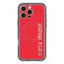 スリムプロテクションプレミアムケース with MagSafe［ SUPER PRIVATE - ロゴ - Red ］