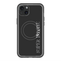 スリムプロテクションプレミアムケース with MagSafe［ SUPER PRIVATE - ロゴ - Black ］