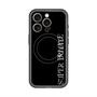 スリムプロテクションプレミアムケース with MagSafe［ SUPER PRIVATE - ロゴ - Black ］